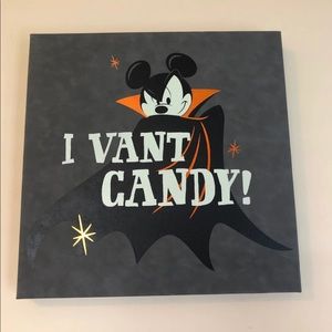 I vant candy Mickey vampire leather canvas